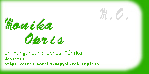 monika opris business card