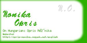 monika opris business card